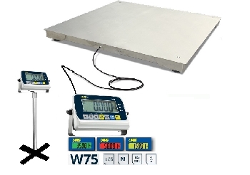 Cân Sàn điện tử  Inox 304 200kg-3000kg W75 số LCD lớn (Platform scale W75 UWE TAIWAN).
Thông tin sản phẩm và chức năng cân sàn Inox điện tử W75 ĐÀI LOAN:
- Tải trọng cân: 500kg x 0.1kg, 1000kg x 0.2kg, 2000kg x 0.5kg, 3000kg x 0.5kg
- Khung được làm bằng Inox 304 không gỉ,  kích thước tiêu chuẩn 1m2 x 1m2 hoặc tùy chọn bên dưới:
Bàn cân kích thước 1mx1m, sơn tĩnh điện